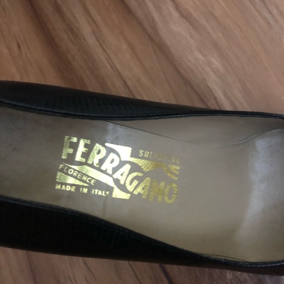 Salvatore Ferragamo Black High Heels - Picture 3 of 3